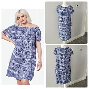 NWT Riviera Woven Paisley Dress By Ellos size 12